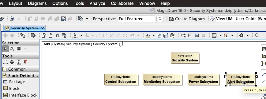 hierarchal structures alert subsystem