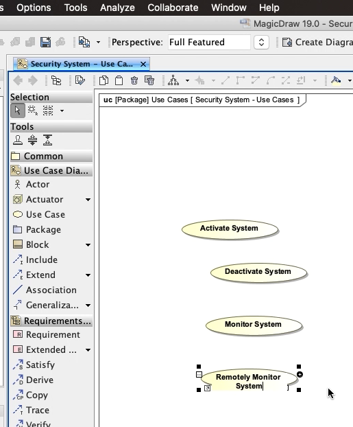 implementing use cases create monitor system